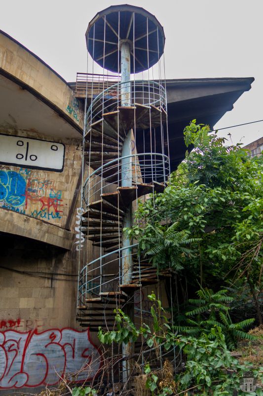 Abandoned cable car in Yerevan