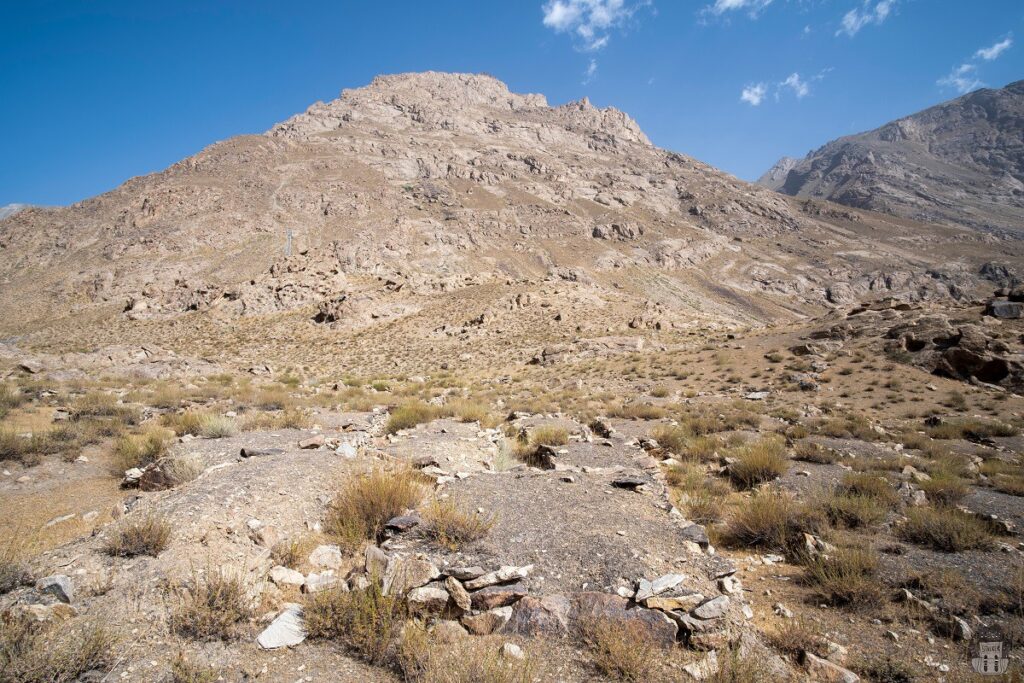 Abandoned cemetery (khokiston) in Pamir, Tajikistan