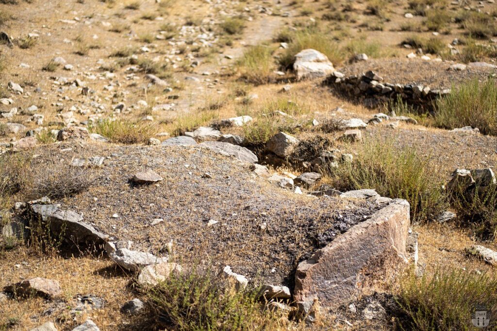 Abandoned cemetery (khokiston) in Pamir, Tajikistan