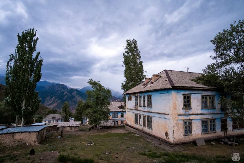 Abandoned houses in Ming-Kush village