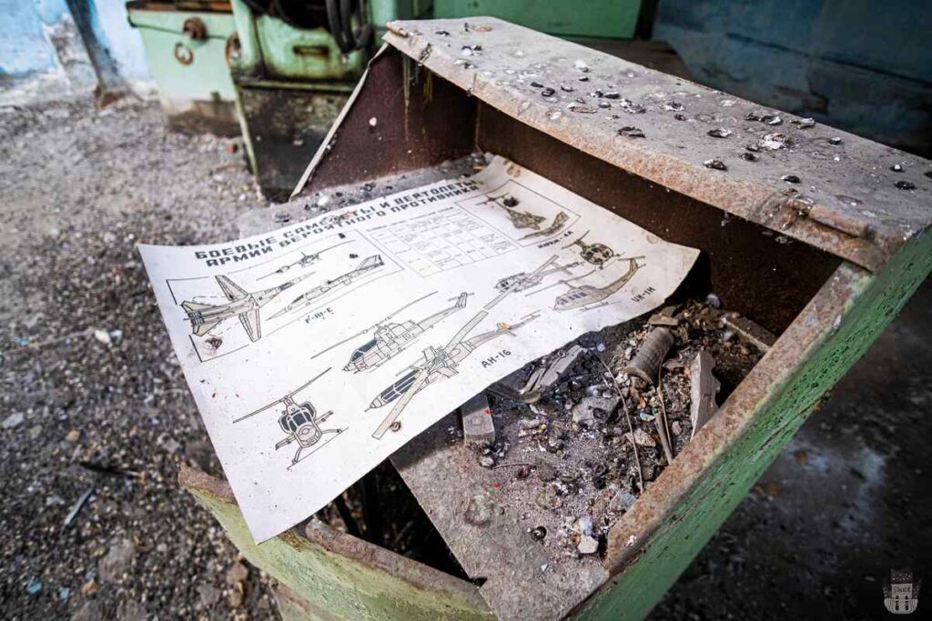 Abandoned factory in Ming-Kush, Kyrgyzstan