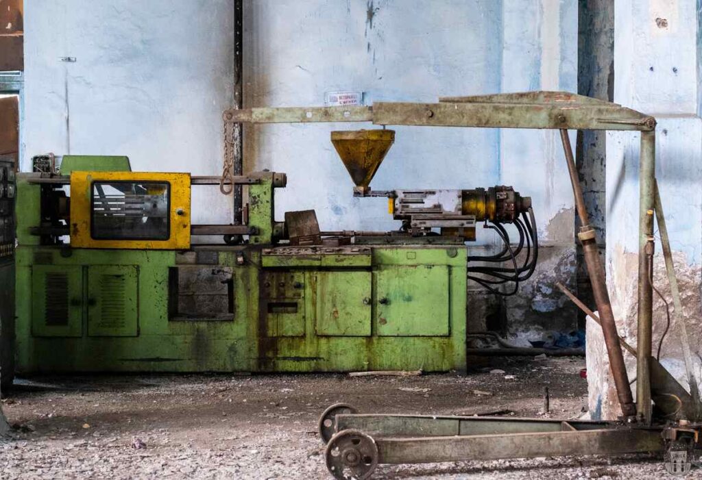 Abandoned factory in Ming-Kush, Kyrgyzstan