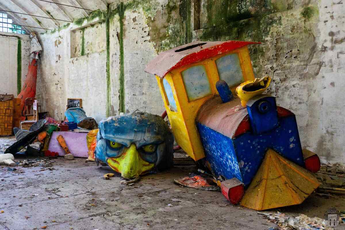 Abandoned merry-go-round factory