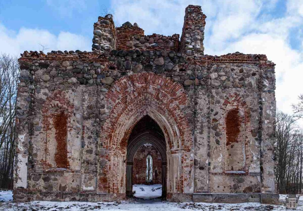 Abandoned Lutheran Church of Veckalsnava in Latvia