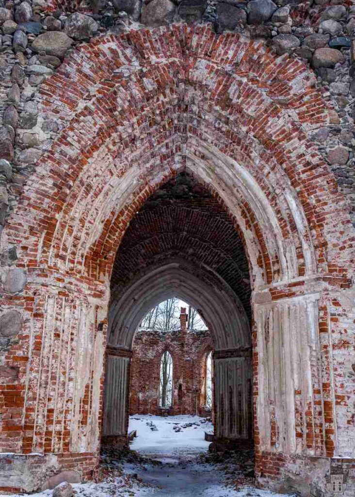 Abandoned Lutheran Church of Veckalsnava in Latvia