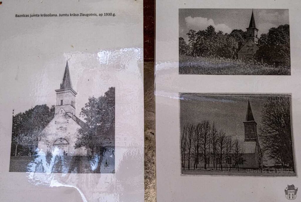 Historical photos of the abandoned Vestienas luterāņu church