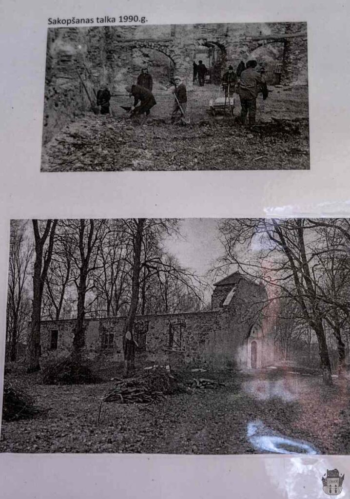 Historical photos of the abandoned Vestienas luterāņu church