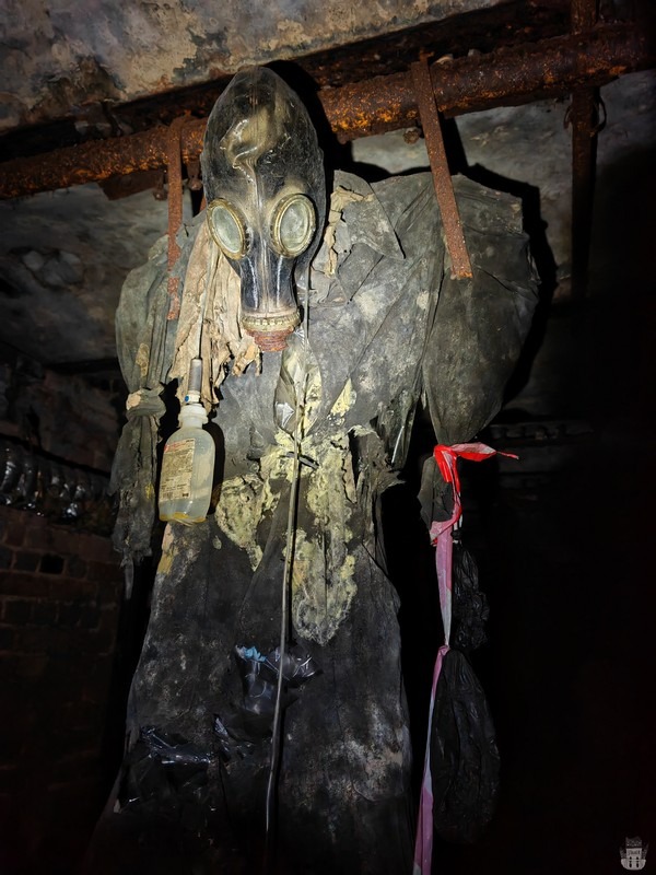 The interior of an abandoned Soviet bunker in Latvia